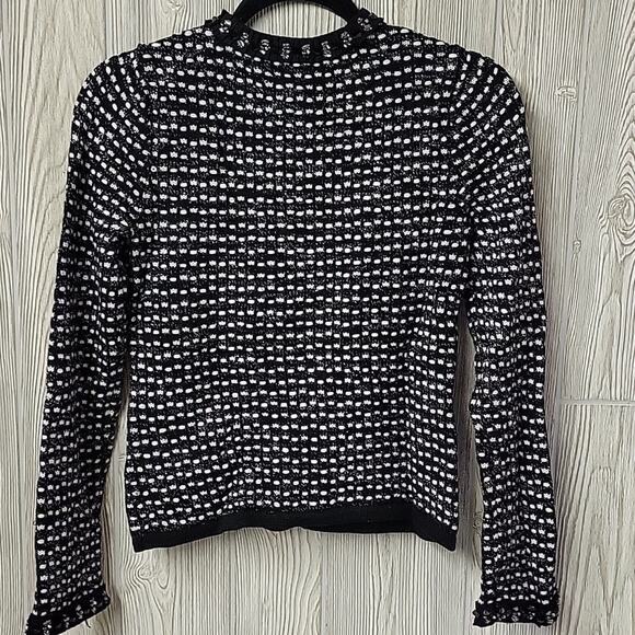 White House Black Market Embellished Sweater Jacket Womens Size XS - Picture 5 of 9